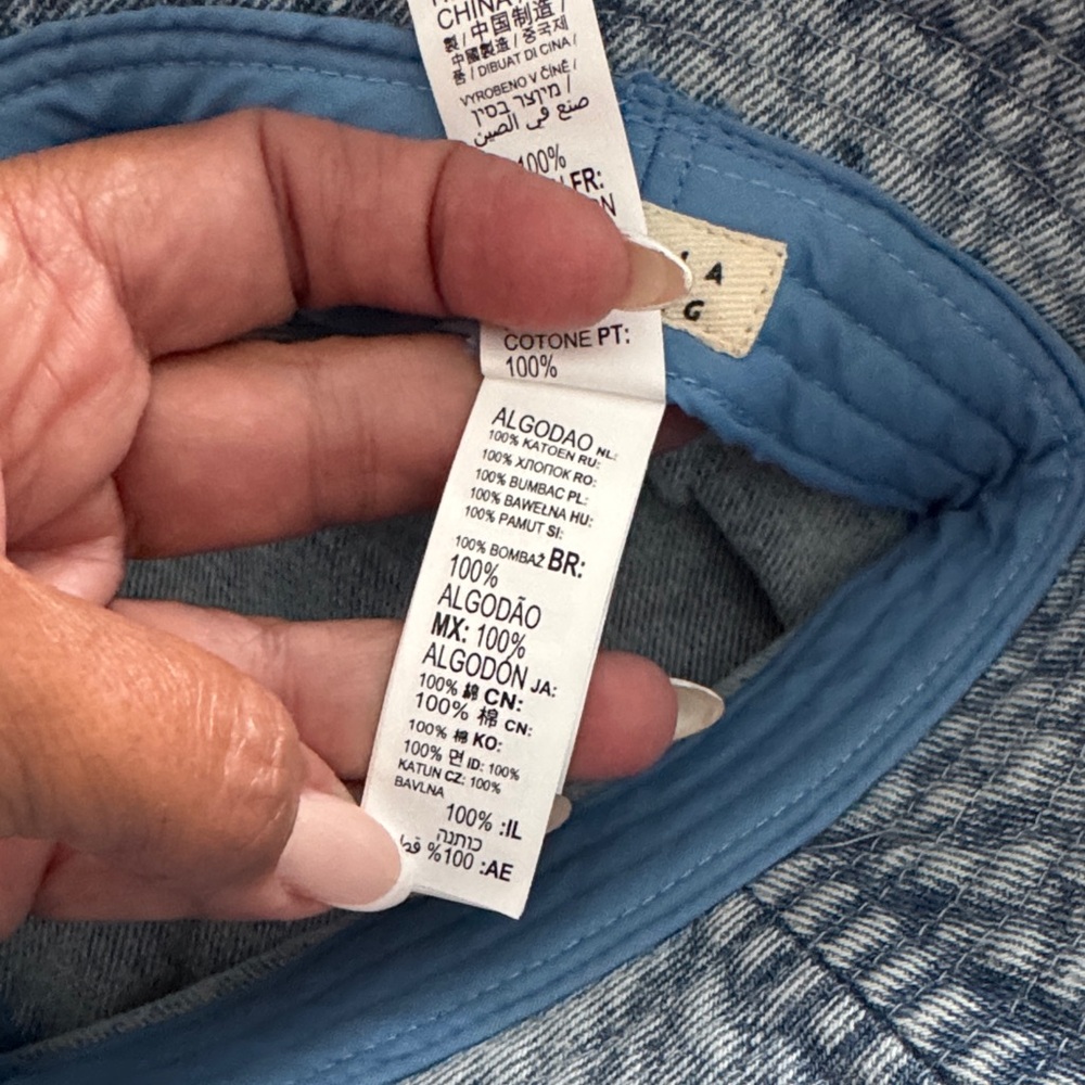 Billabong NWOT Light Blue Denim Bucket Hat - Picture 3 of 5